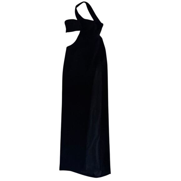 Monot Women Cutout Black Maxi gown Size IT 38 US XS 0 - Picture 2 of 12